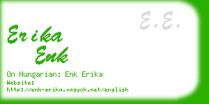 erika enk business card